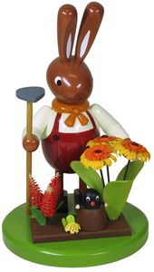 Leichsenring Osterhasen, groß mit Maulwurf und Blumen (Leichsenring 224/748) Osterhase (groß) mit Maulwurf und Blumen